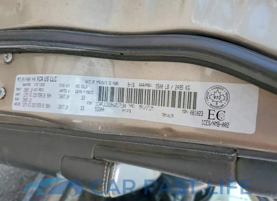1C4PJLDS9HW517184# 13