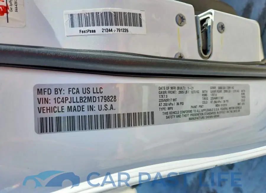1C4PJLLB2MD179828# 12