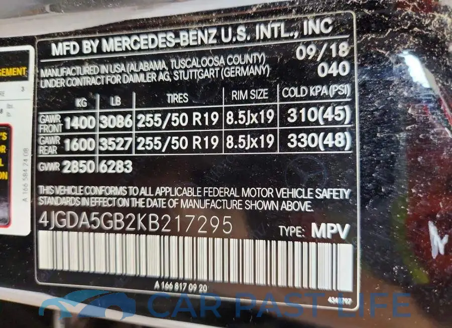 4JGDA5GB2KB217295# 13