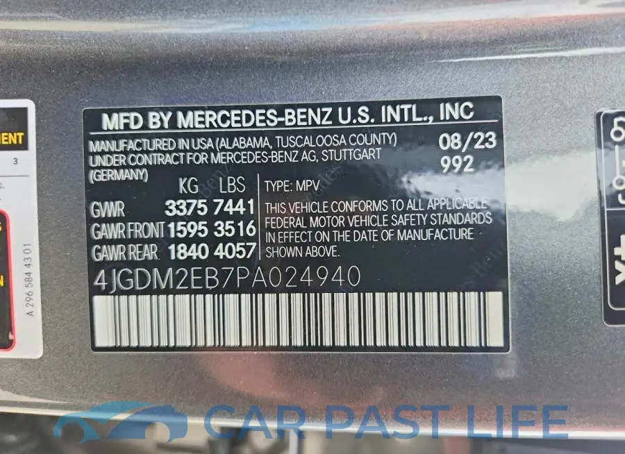 4JGDM2EB7PA024940# 13