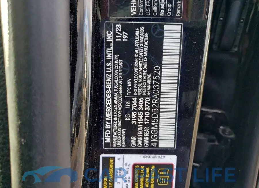 4JGGM5DB2RA037520# 13