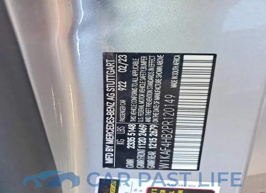 W1KAF4HB2PR120149# 12