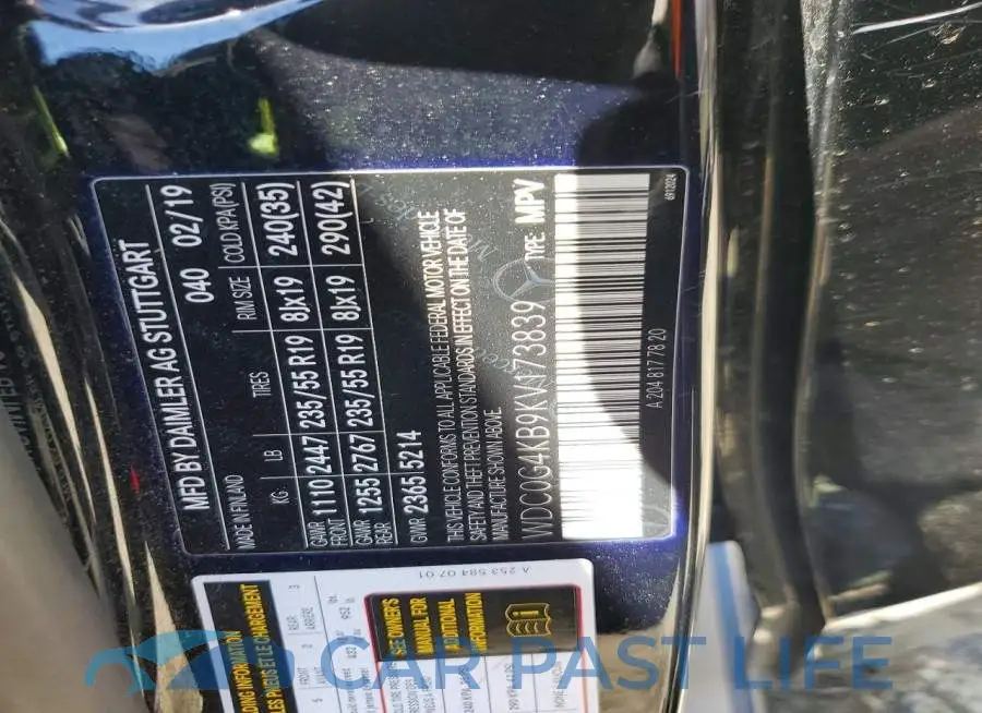 WDC0G4KB9KV173839# 13
