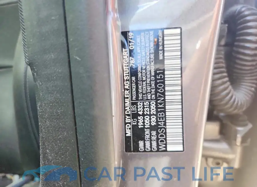 WDDSJ4EB1KN760151# 12