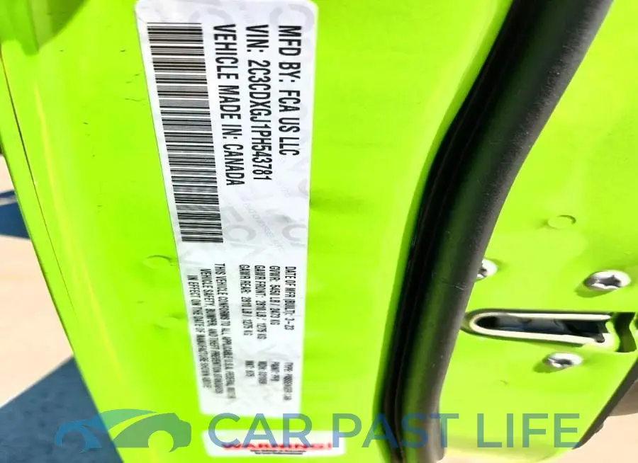2C3CDXGJ1PH543781# 13