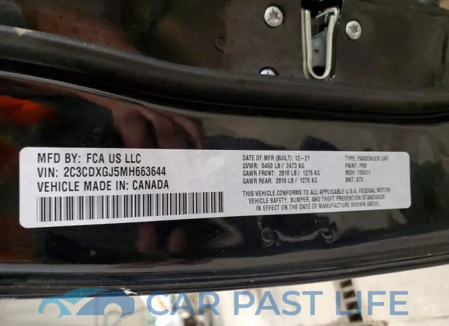2C3CDXGJ5MH663644# 12