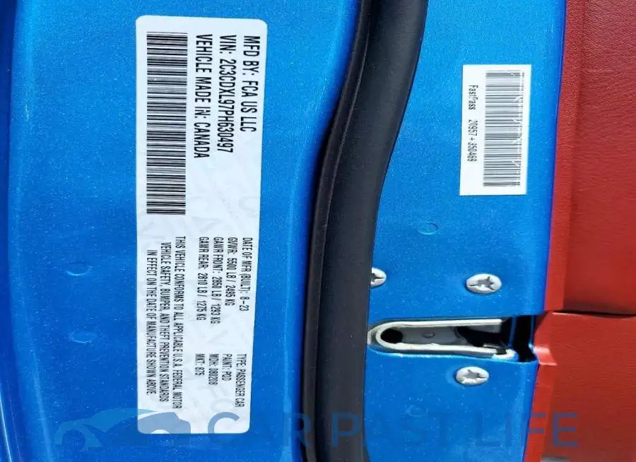 2C3CDXL97PH630497# 12