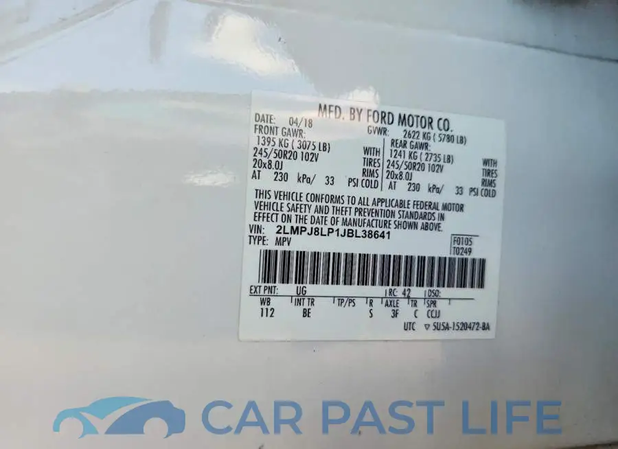 2LMPJ8LP1JBL38641# 12