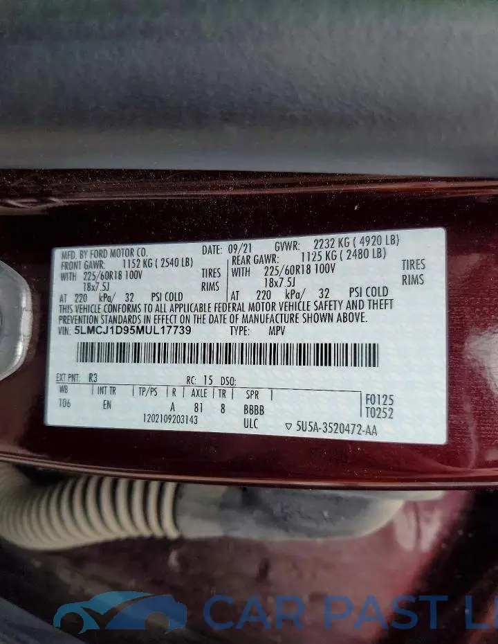 5LMCJ1D95MUL17739# 14