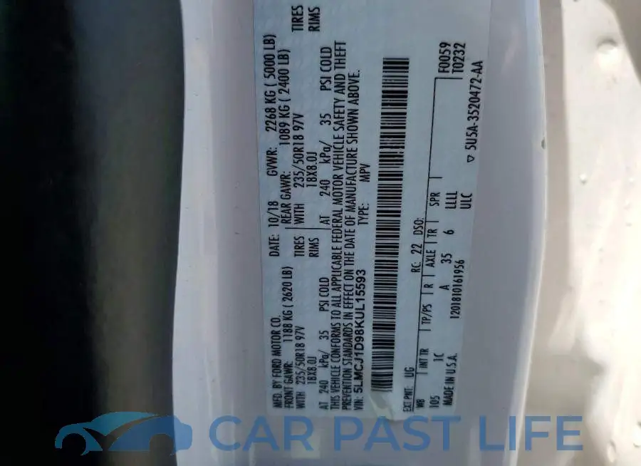 5LMCJ1D98KUL15593# 13