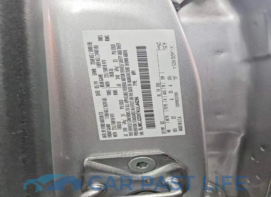 5LMCJ2D97KUL44296# 12