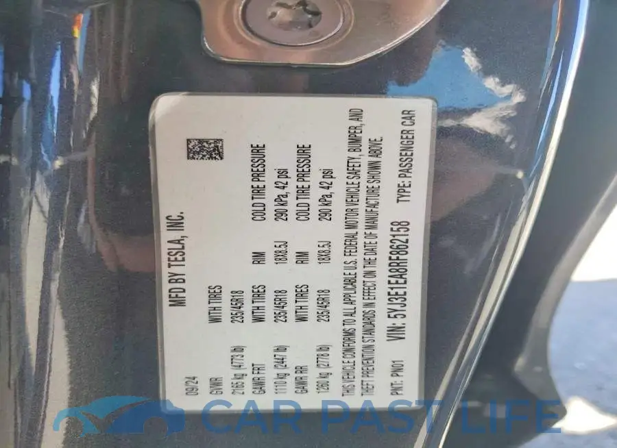 5YJ3E1EA8RF862158# 13
