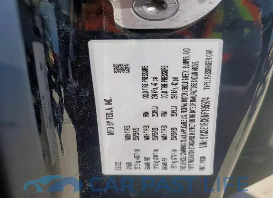 5YJ3E1EC6NF195974# 14
