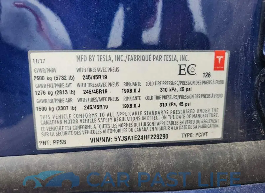 5YJSA1E24HF223290# 12