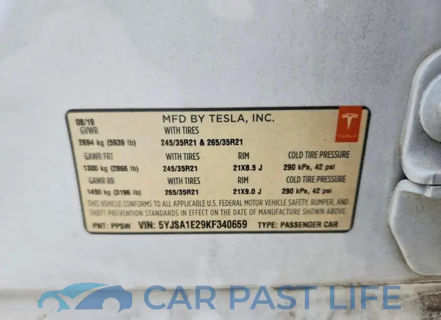 5YJSA1E29KF340659# 13