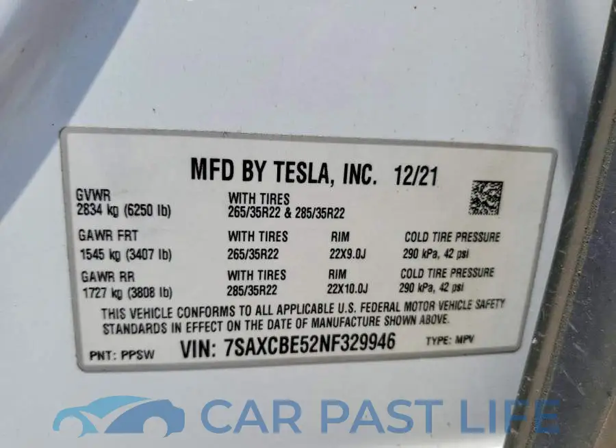 7SAXCBE52NF329946# 14