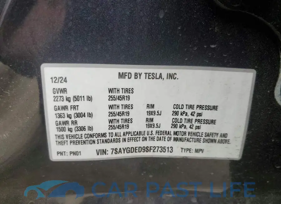 7SAYGDED9SF273513# 13