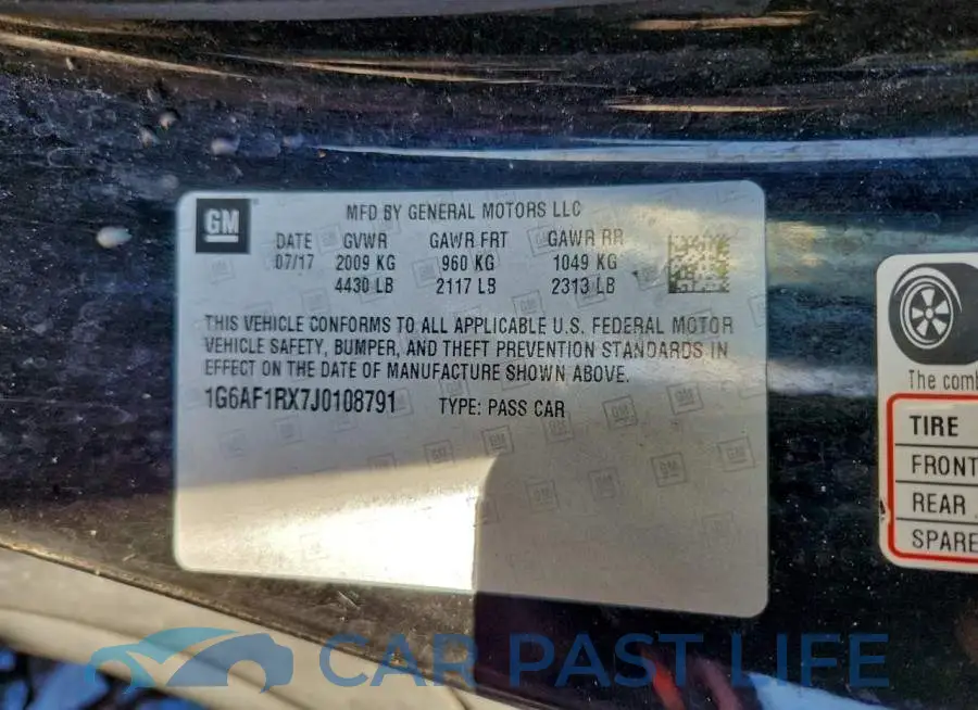 1G6AF1RX7J0108791# 12