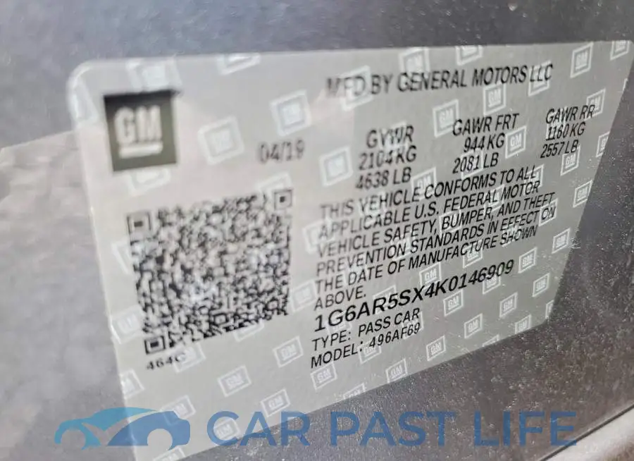 1G6AR5SX4K0146909# 13