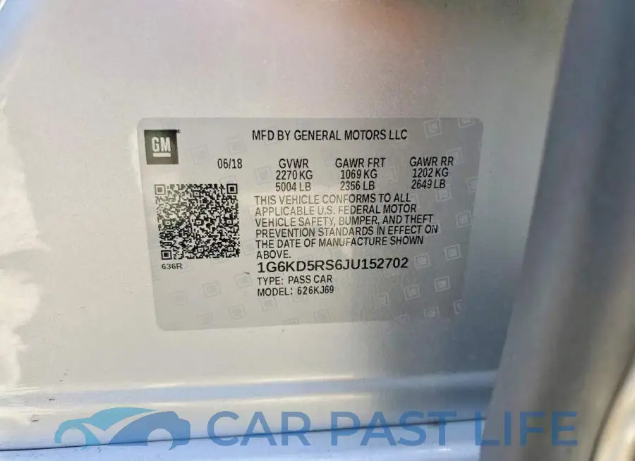 1G6KD5RS6JU152702# 12