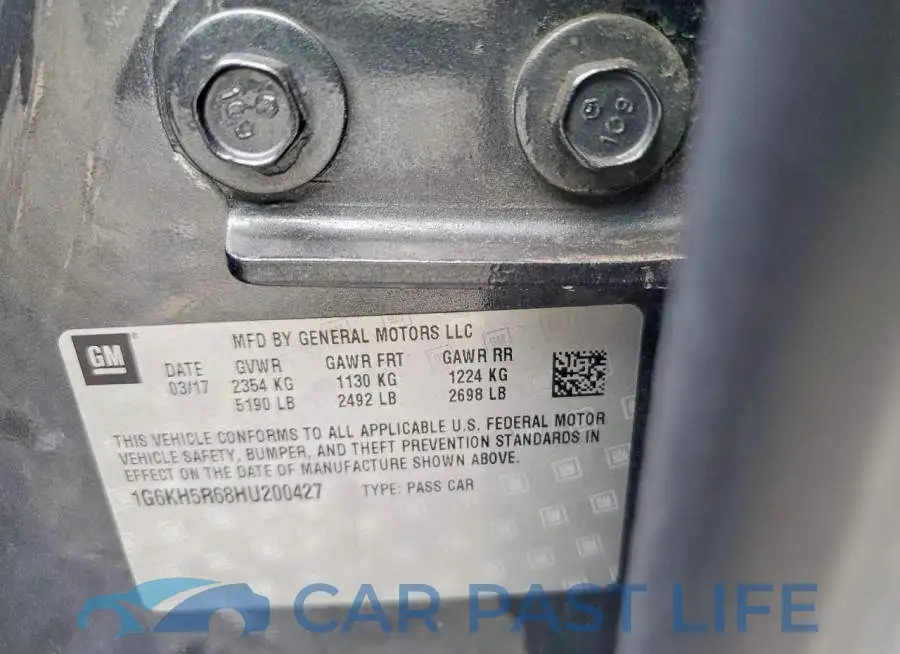 1G6KH5R68HU200427# 13