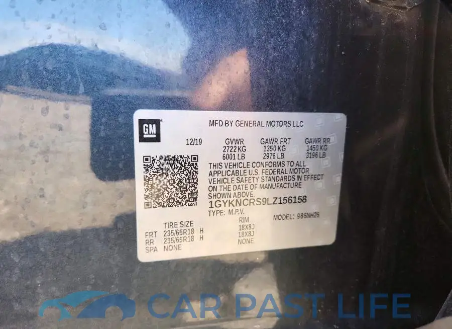 1GYKNCRS9LZ156158# 13