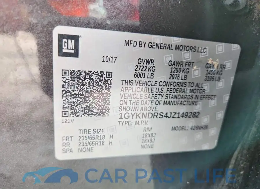 1GYKNDRS4JZ149282# 13