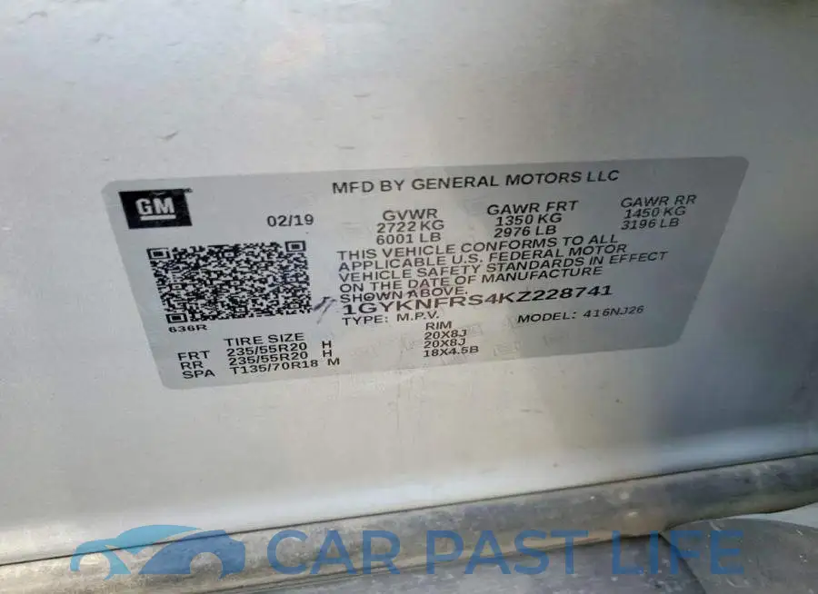 1GYKNFRS4KZ228741# 13