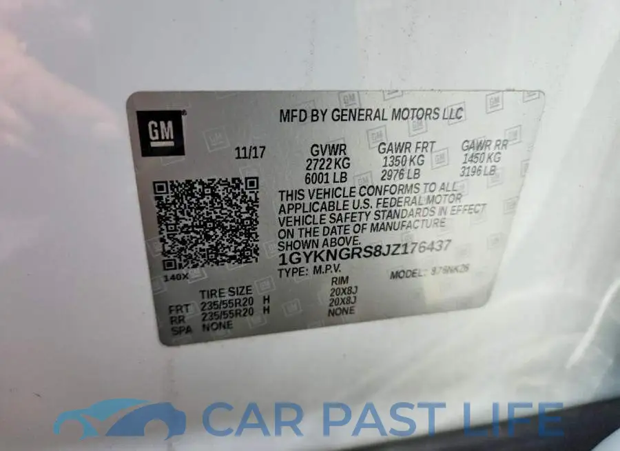1GYKNGRS8JZ176437# 13