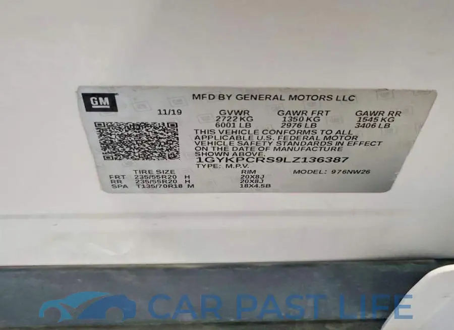 1GYKPCRS9LZ136387# 13