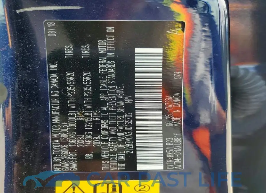 2T2BZMCA3JC165702# 13