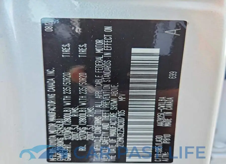 2T2HKCEZ5NC007105# 13