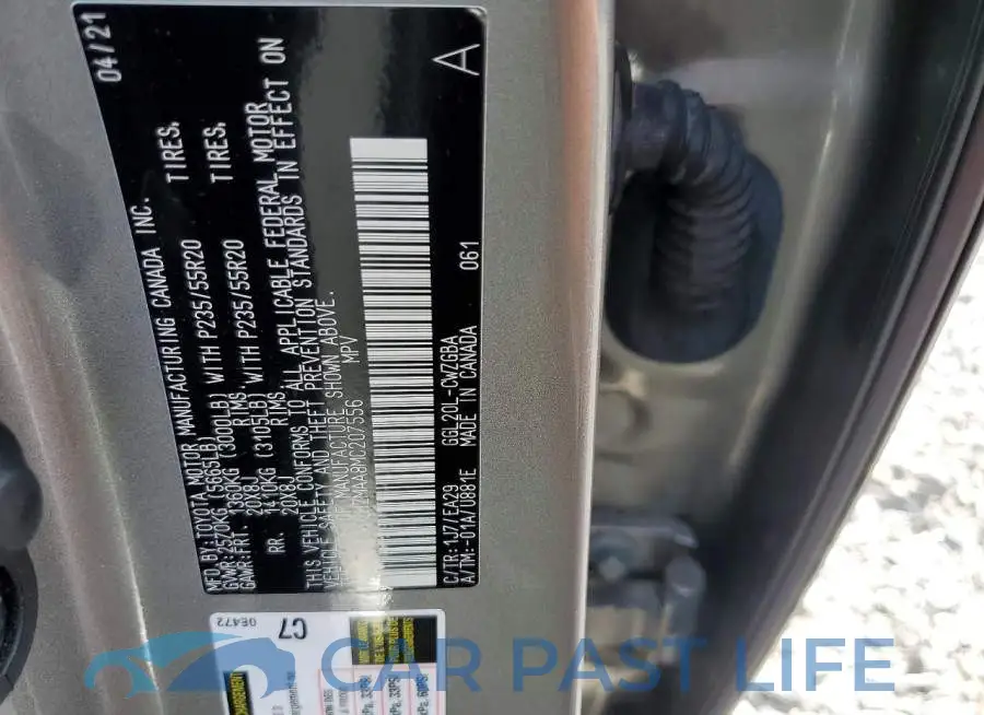2T2HZMAA8MC207556# 13