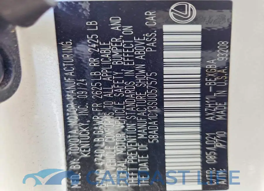 58ADA1C13SU057575# 12