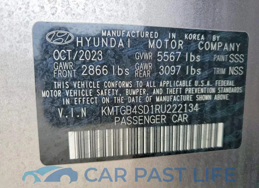 KMTGB4SD1RU222134# 12