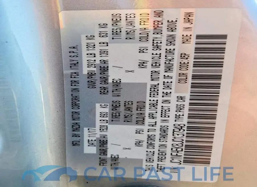 JC1NFAEK8J0137948# 12