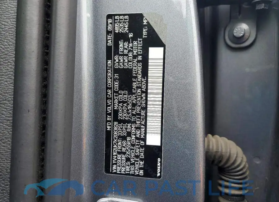 YV4162UK7K2083828# 13