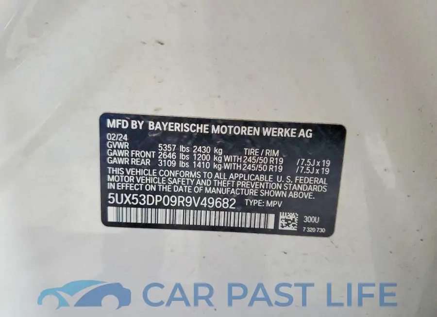 5UX53DP09R9V49682# 13