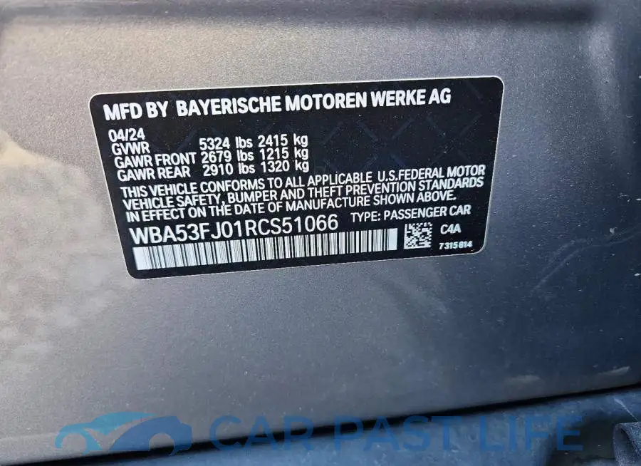 WBA53FJ01RCS51066# 12