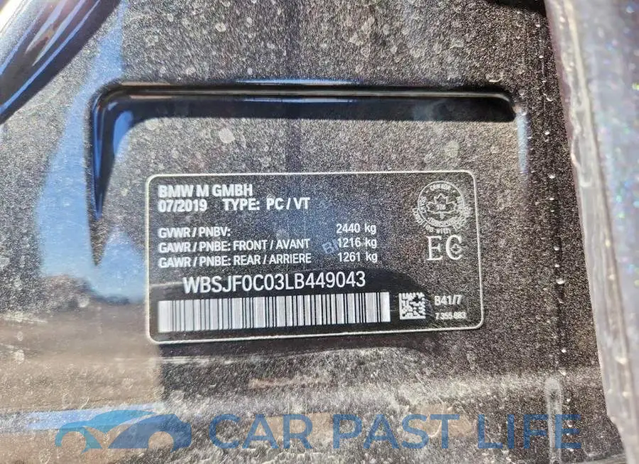 WBSJF0C03LB449043# 13
