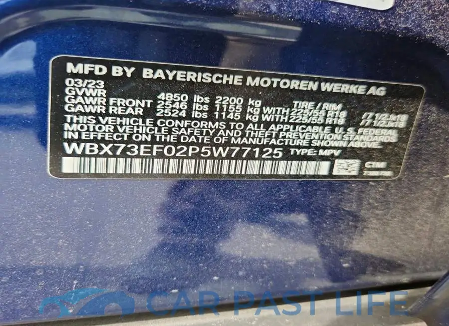 WBX73EF02P5W77125# 13