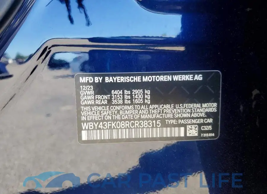 WBY43FK08RCR38315# 12