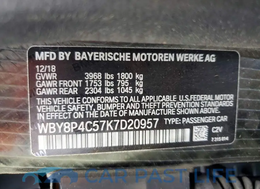 WBY8P4C57K7D20957# 14