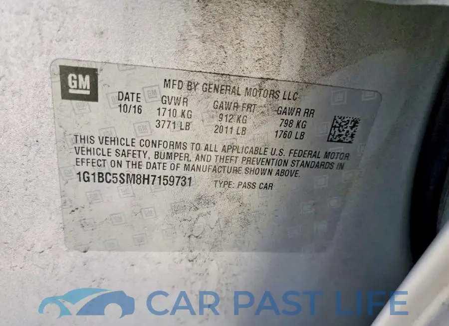 1G1BC5SM8H7159731# 12