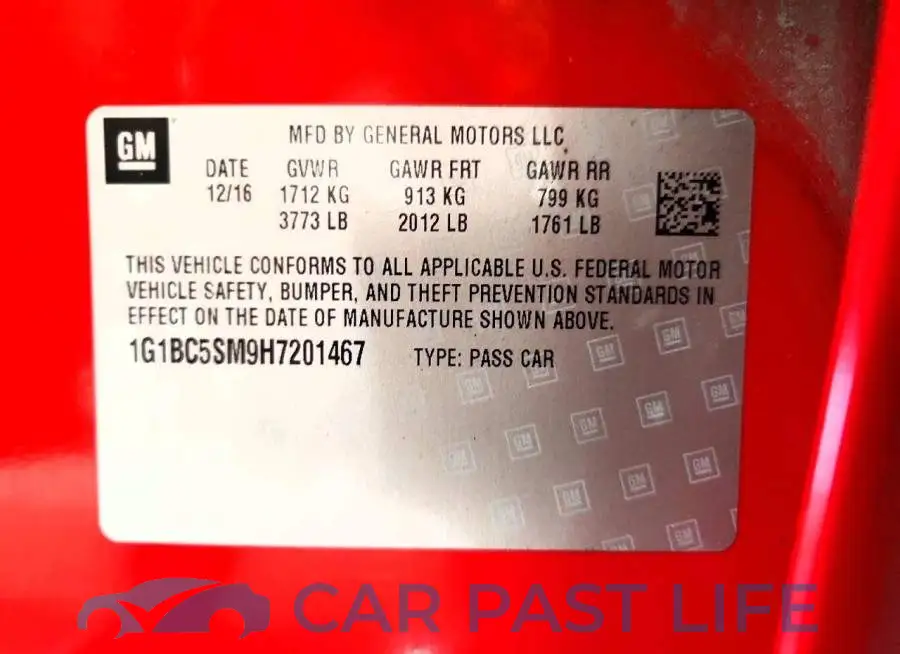 1G1BC5SM9H7201467# 12