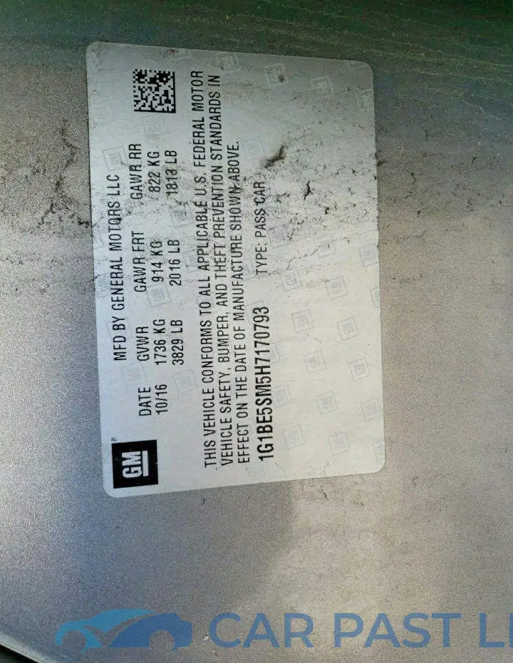 1G1BE5SM5H7170793# 12