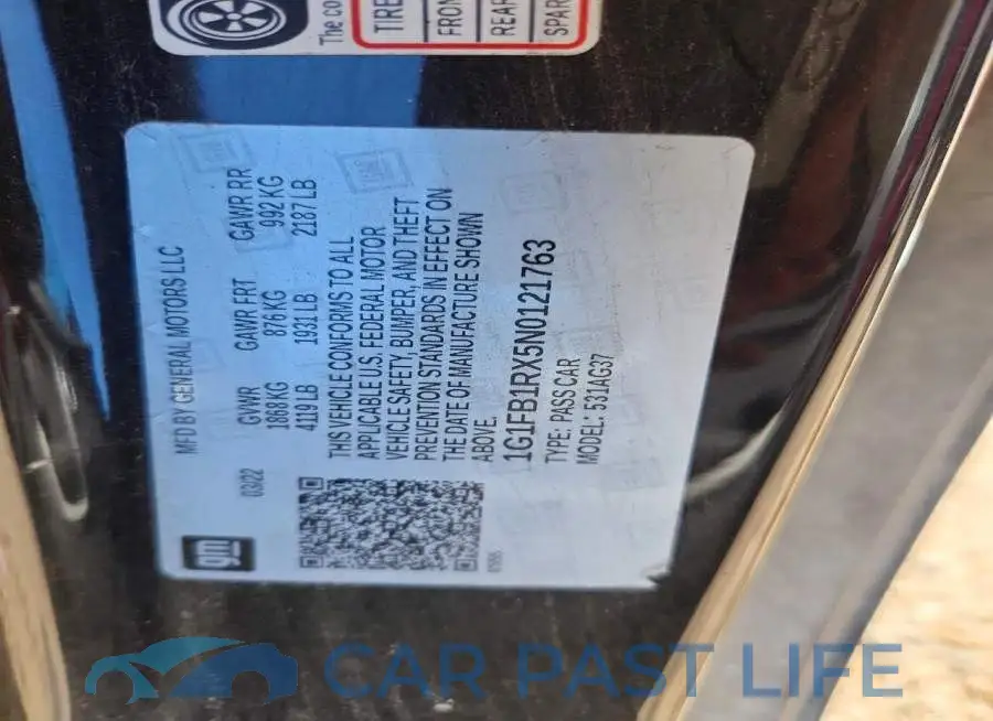 1G1FB1RX5N0121763# 12