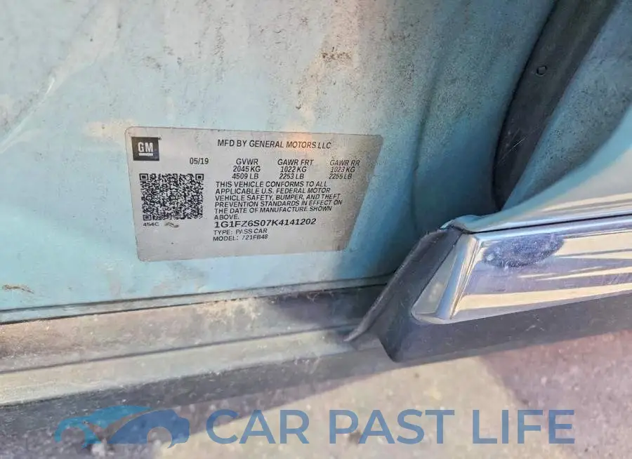 1G1FZ6S07K4141202# 12