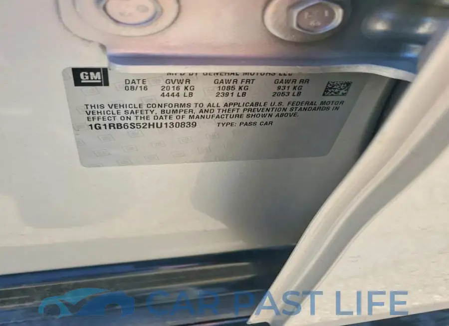1G1RB6S52HU130839# 12