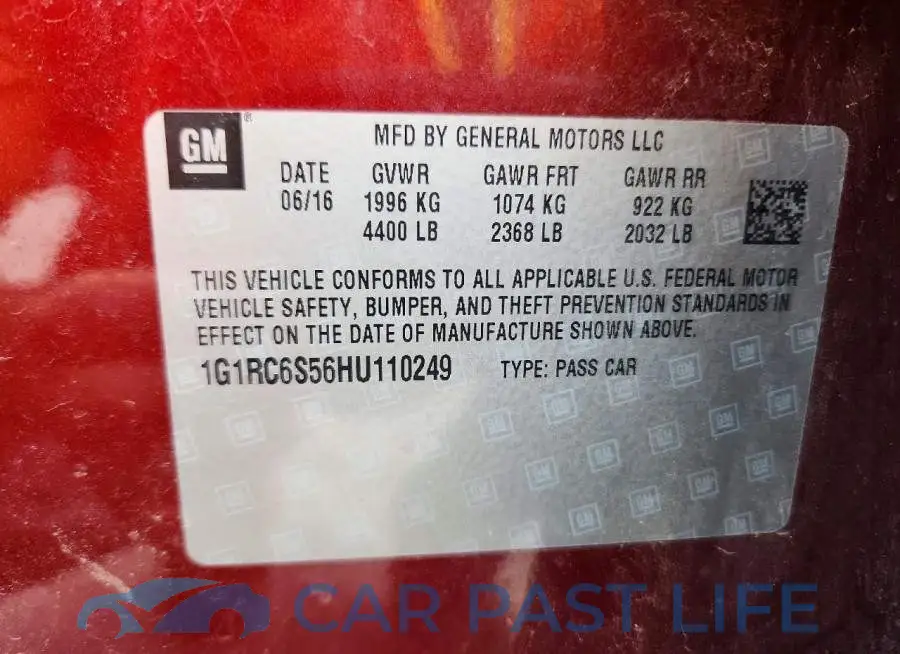 1G1RC6S56HU110249# 13